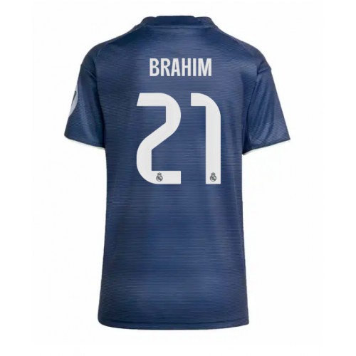 Stroje piłkarskie Real Madrid Brahim Diaz #21 Koszulka Wyjazdowej dla damskie 2025-26 Krótki Rękaw